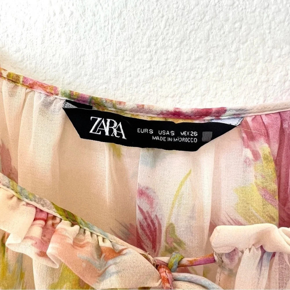 Zara Top Bundle (2) Sheer Long Sleeve - Picture 12 of 16